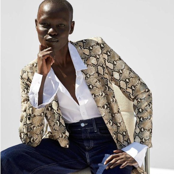 Zara Jackets & Blazers - Zara Snake Skin Blazer